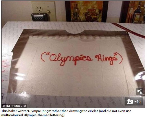 當糕點師把顧客的話一字不差地寫到蛋糕上