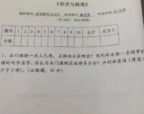 期末送命題答錯扣41分，你的期末考題還好嗎？