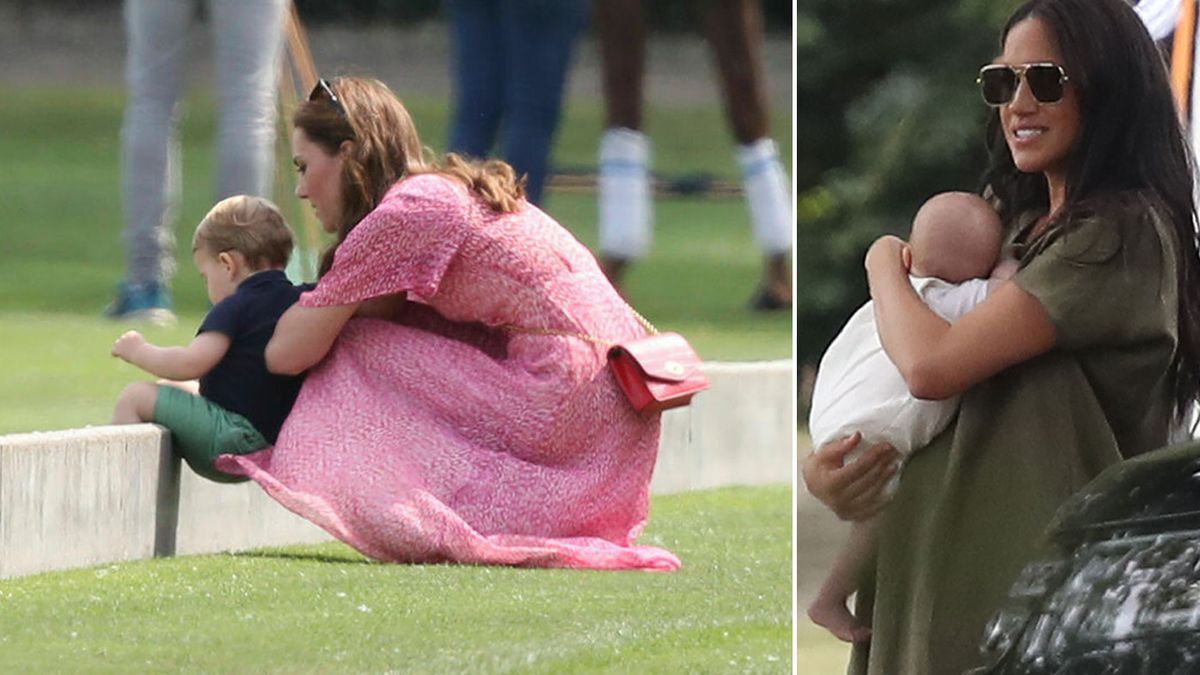 凱特、梅根和孩子們驚喜探班打馬球的爸爸們