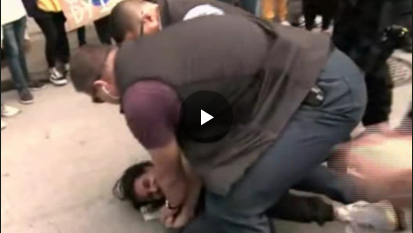 在氣候抗議活動(dòng)中，一名男子試圖攻擊賈斯汀·特魯多